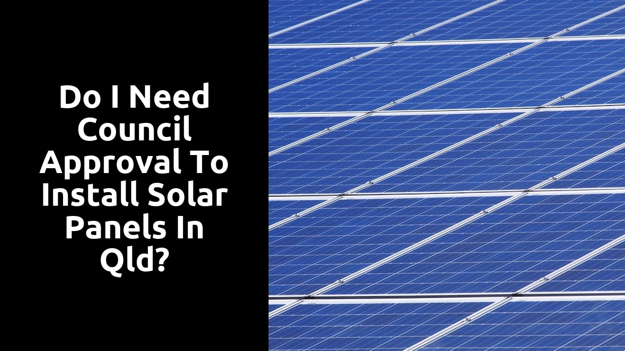 Do I need council approval to install solar panels in Qld?