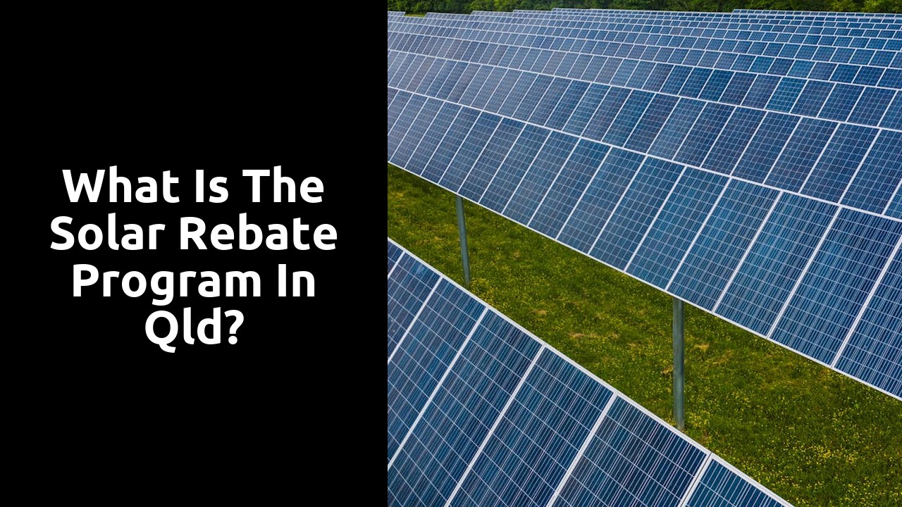 What is the solar rebate program in Qld?