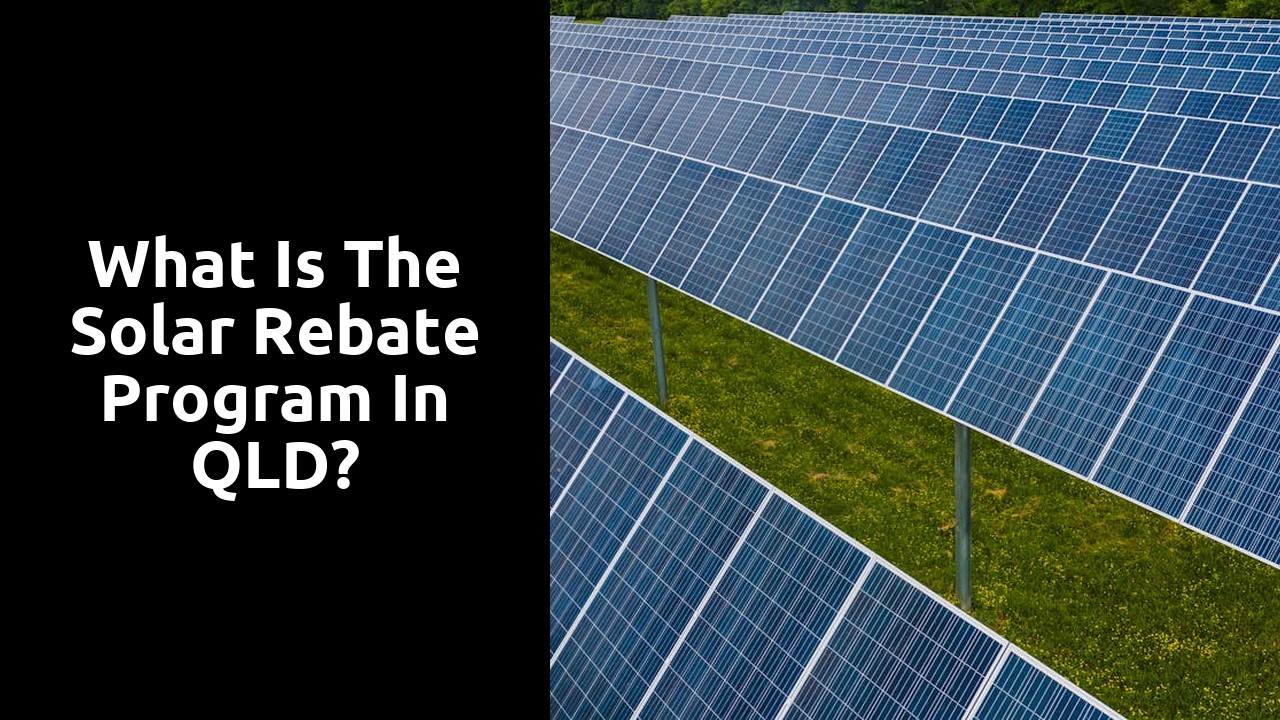 What is the solar rebate program in QLD?