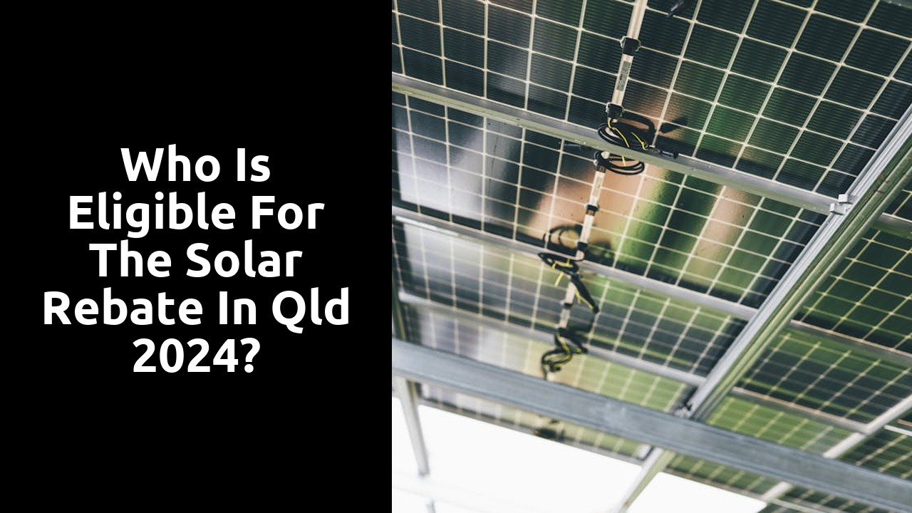 Who is eligible for the solar rebate in Qld 2024?